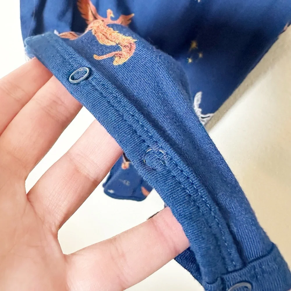 Kyte Baby x Harry Potter Footless Flight Romper Navy Blue 18-24 Months - Picture 4 of 5